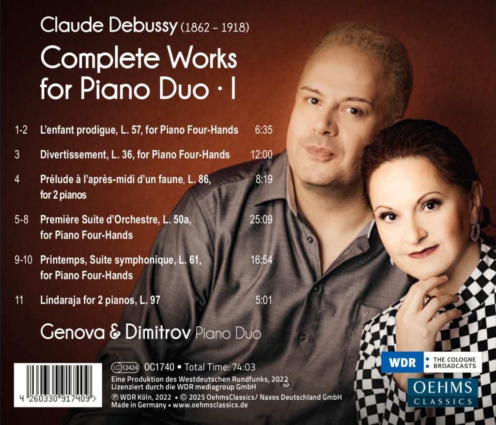 OC1740 Debussy CD1 Back Inlay